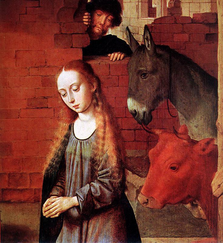 DAVID, Gerard The Nativity (detail)v td oil painting image